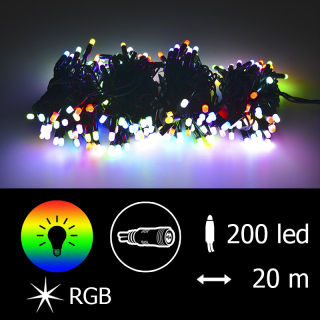 Řetěz LED-PLR-200-20M-XP-Synchrone RGB/čk